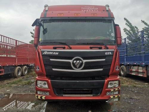 کارکرده 2016 کامینز 350 اسب بخار Foton Cargo Box Trailer Truck 12 Speed